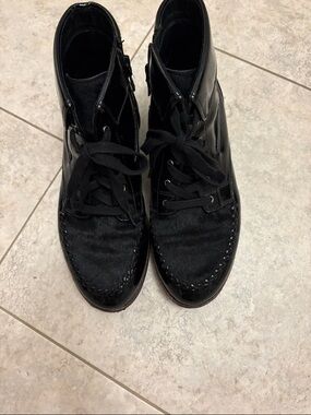 Fitflop Black  Lace-Up Ankle Boots